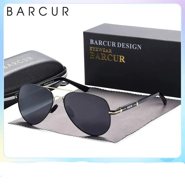 BARCUR نظارات شمسية للرجال للقيادة و الصيد و التنزه نظارات