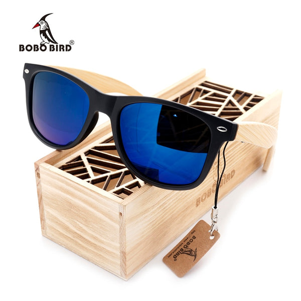 BOBO BIRD مربع خمر النظارات الشمسية للرجال النساء الخشب نظارات شمسية 2022 الرجعية الاستقطاب النظارات نظارة دي سولي فام